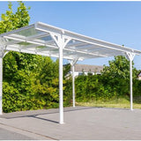 Westmann Aluminium carport met plat dak Helsinki - Wit - 503x305x232cm