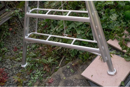 Niwaki 3-poot Tuinladder 240-300 cm in Hoogte Verstelbaar - Plukladder NW02700