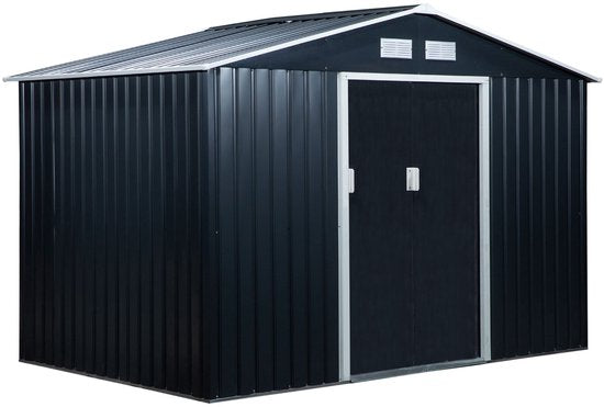 Tuinhuis Gereedschapsschuur 2 schuifdeuren met Bodemframe