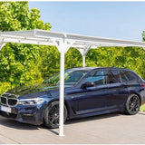 Westmann Aluminium carport met plat dak Helsinki - Wit - 503x305x232cm