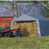 ShelterLogic® Opslagtent SL70443 - 370x370x260 cm - Grijs