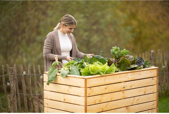 Westmann Houten Verhoogde Plantenbak Moestuin Asket L - 130x70x90cm