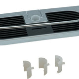 4Goodz zwart chromen doucheplank voor douchestang 30x12x5cm