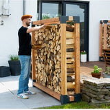 Westmann HaardHout Houtopslag Houtrek WMKR3030 - Brandhoutrek 198x40x180 cm