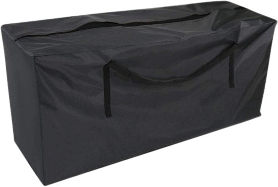 Tuinkussentas - Zwart - 173 x 76 x 51 cm - Opbergtas voor Tuinmeubelkussens - Tuinstoelkussentas - Tuinsetkussen Opbergtas