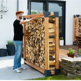 Westmann HaardHout Houtopslag Houtrek WMKR3030 - Brandhoutrek 198x40x180 cm
