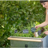 Herstera Garden® Metalen Plantenbak Verrijdbaar- 120x60x84cm - Zilverkleurig