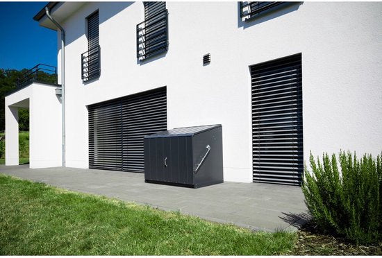Trimetals® Stoweaway Metalen Berging TM11000 - Fietsenstalling - Antraciet