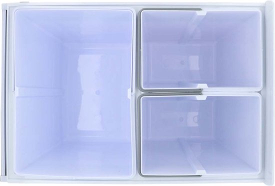 4cookz® Inbouw Prullenbak Afvalscheiding 26 cm breed - 30 liter - Wit