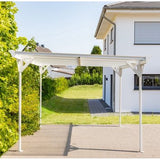 Westmann Aluminium carport met plat dak Helsinki - Wit - 503x305x232cm
