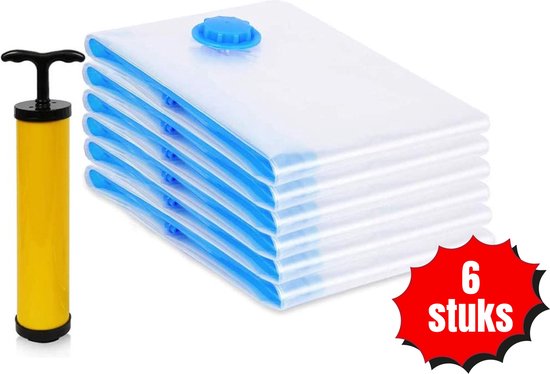 Opbergzakken 6 stuks - XL - Opbergzakken - XL - 6 - Inclusief