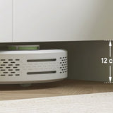 Moderne Keukenkast Voorraadkast Breed 2 deurs 40x119x175 cm - Wit
