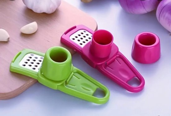 Sasemy® - Tools voor in de keuken - Set van 4 - #5 - Championsnijder, Keuken Gadget - Fruitsnijer - Keuken Accessoires - Kitchen Tools - Knoflook-en of gember rasp - Avocadosnijder - Citrussnijder - Sinterklaas cadeau - Kerst cadeau - Campinghulp