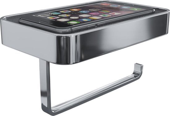 Luzzo® Piazzo Messing Toiletrolhouder met planchet - wc rolhouder