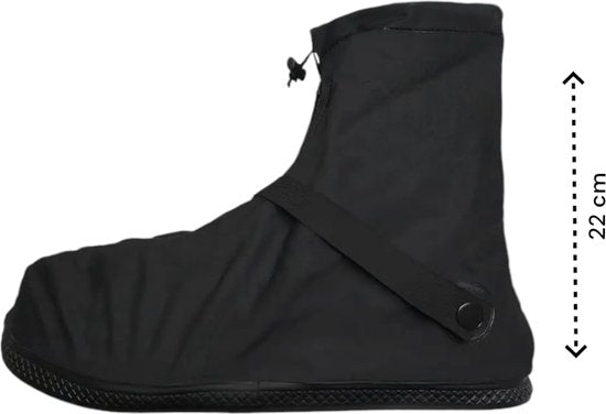 Regenschoenen - Zwart - Maat 40, 41, 42 - Overschoenen - Waterdicht - Herbruikbare Schoenen - Overtrek