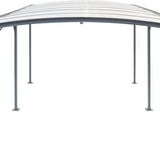 Westmann Aluminium carport met rond dak model Bergen - Antraciet - 505x300x220cm