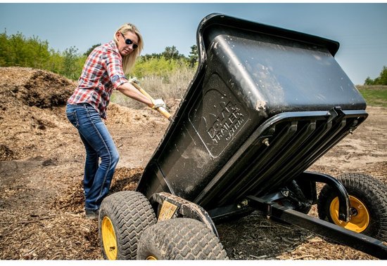 Polar PO8262 Dubbelas Aanhanger - Heavy Duty Aanhanger - Tuinkar