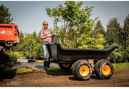 Polar PO8262 Dubbelas Aanhanger - Heavy Duty Aanhanger - Tuinkar