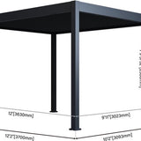 Paragon Outdoor Aluminium Paviljoen Grand Tuscan Lamellendak- 3x4 meter