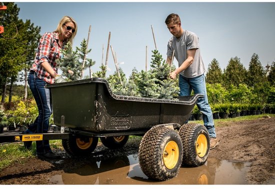 Polar PO8262 Dubbelas Aanhanger - Heavy Duty Aanhanger - Tuinkar