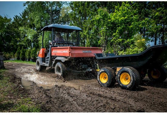 Polar PO8262 Dubbelas Aanhanger - Heavy Duty Aanhanger - Tuinkar