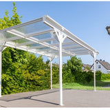 Westmann Aluminium carport met plat dak Helsinki - Wit - 503x305x232cm