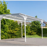 Westmann Aluminium carport met plat dak Helsinki - Wit - 503x305x232cm