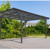 Westmann Aluminium carport met plat dak Helsinki - Antraciet - 503x305x232cm