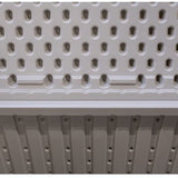 Lifetime® Kunststof Kussenbox 495L - tuinkist 61x152x67cm - Lichtgrijs