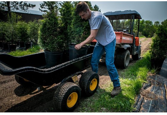 Polar PO8262 Dubbelas Aanhanger - Heavy Duty Aanhanger - Tuinkar