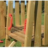 Wendi Toys WTJ1 - Houten Speeltoren Falcon - inclusief Glijbaan en Klimwand