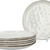 Aardewerk Servies Flower Beige 6 persoons 18-delig - Beige