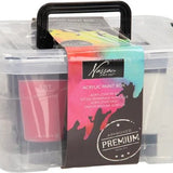 Acrylic box 9 tubes + 6 penselen