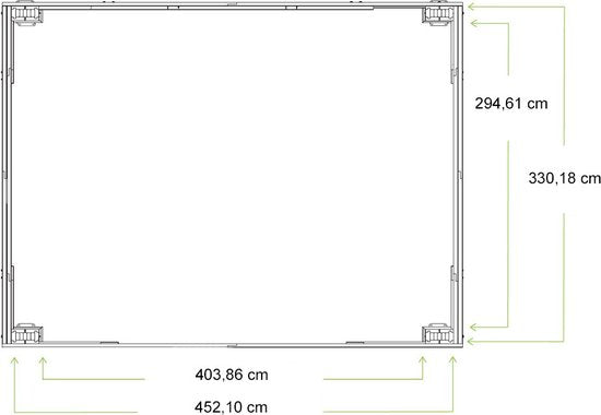 Westmann - YD12944 - Paviljoen - Pergola - Partytent - 315 x 371 x 490 cm