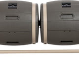Lifetime® Kunststof Composteerder met 2 vaten 380L - 79x160x110cm