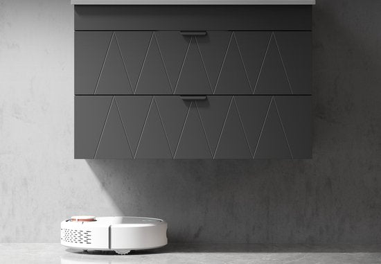 Hangende Wastafelonderkast met Wastafel Soft-Close - Zwart