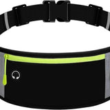 Hardloopband - Loopvest - Zwart - Sport Heupband - Hardloop Riem - Hardloopriem met Smartphone houder - Running belt