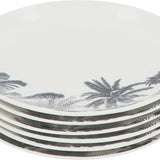 6-persoons Ontbijtborden set Porselein Bota 19 cm - Wit/Zwart