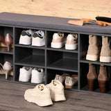 Kesper Schoenenbank kussen 10 vaks 103,5x29,5x48cm - Grijs