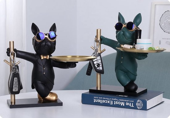 Franse Bulldog Beeld - Beeld - Sieraden - Zwart Goud