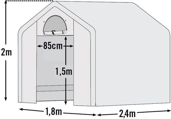 ShelterLogic® Tuinkas SL70600 - Broeikas 240x180x200 cm