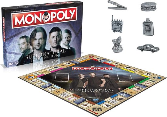 Monopoly Bordspel - Supernatural Avontuur voor 2-6 Spelers, vanaf 16 Jaar (Engelstalig Bordspel)