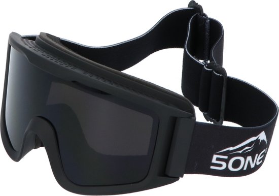 5one® Alpine 4 Black Skibril met anti-condens en bewaarcase - UV 400