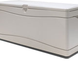 Lifetime® Kunststof Kussenbox 495L - tuinkist 61x152x67cm - Lichtgrijs