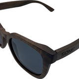 5one® Rome Walnut zonnebril met lens - houten dames zonnebril