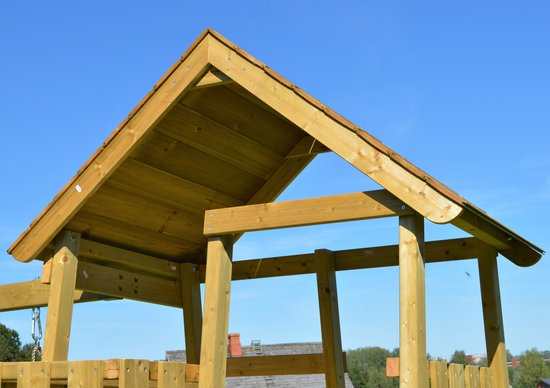 Wendi Toys Speelhuis Bij met Glijbaan - WTJ3 - 270x270x280 cm