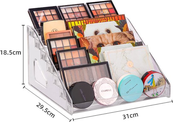 Nagellak Organizer - Make Up Organizer - Opbergen Display Rek - Organizer Bakjes - Make Up Koffer - Transparant - NovaWare