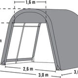 ShelterLogic® Folietent garagetent - 300x300x240 cm - Grijs