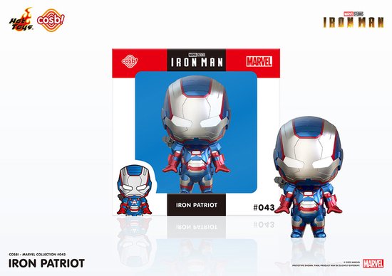Hot Toys Iron Patriot Marvel Iron Man Cosbaby