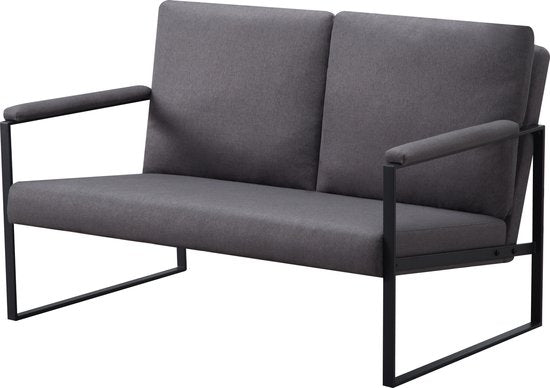 Zitbank voor 2 Personen - Grijs - 125 x 80 x 77 cm - Loveseat - Stijlvol en Comfortabel voor Elk Interieur